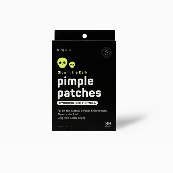 SpaLife Glow in the Dark Skulls Halloween Pimple Patches 72 - Picture 1 of 7